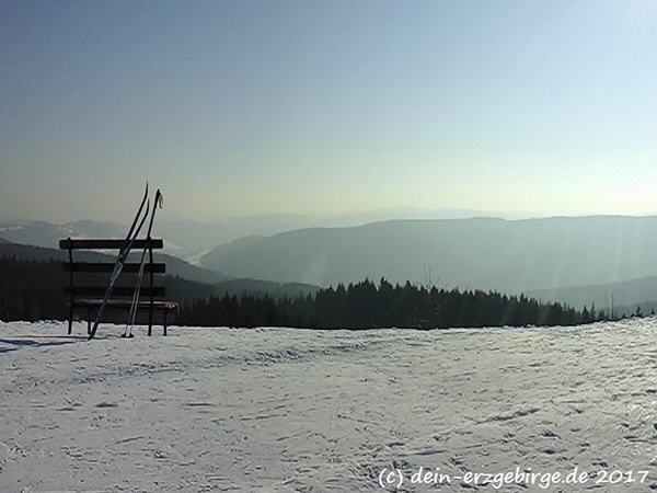 Auf der Kammloipe Erzgebirge/Vogtland in Sachsen