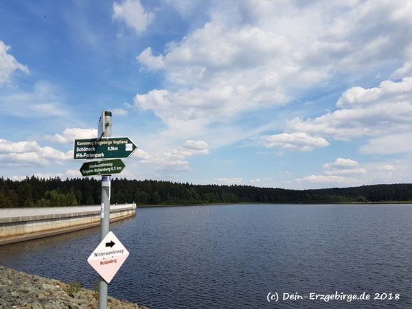 An der Talsperre Muldenberg ...