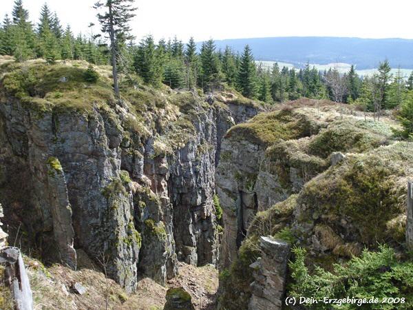 Wolfspinge bei Platten (Erzgebirge Tschechien)